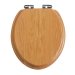 Heritage Soft Close WC Seat & Cover Chrome Hinge Oak TSOAK101SC