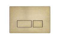 SQUARE FLUSH PLATE - BRUSHED BRASS