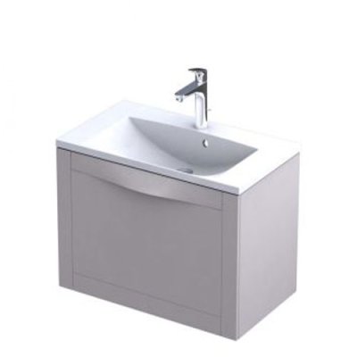 Kos 80cm 1 Drawer Wall Hung unit 80cm - Sand Matt 