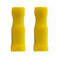 YFB50-VR - Yellow 5.0mm Pre-Insulated Female Bullet Terminal (100 Pack)
