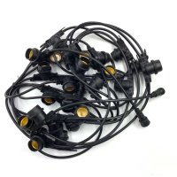 Tezla 10M Linkable 16 Light 0.6M Spacing  Festoon Less Lamps