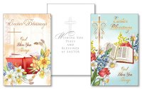 Easter Card/Gold Foil/Embossed/2 Designs   (85649)