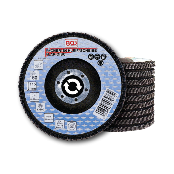 Flap Discs (Aluminum oxide) 115mm x 22mm (Pack of 10)