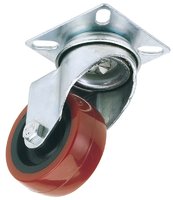 Draper Swivel Plate Castor 75mm PU Wheel