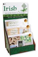 Wood Post A Plaque/Counter Display/Irish   (85590)