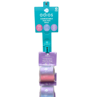 Adios Clipstrip Pre-Filled Rainbow Poop Bags 2x8