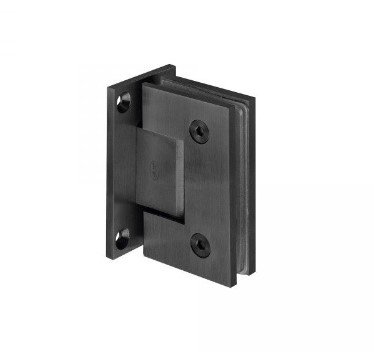 Wall To Glass Hinge IN.05.307 Titanium Black Un.
