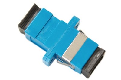 Adapter SC SM SX SC footprint, Zirconia Split Sleeve, blue