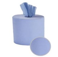 2 ply Laminated Centrefeed - Blue 100x168mm