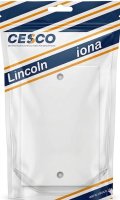 Lincoln 2 Gang Blank Plate Pre Packed