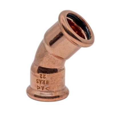 Pressfit 15mm 45 Degree Obtuse Equal Elbow