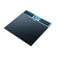 The talking bathroom scales a trendy blue backlighting which automatically turns on and off.