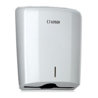 White Z fold paper towel dispenser.