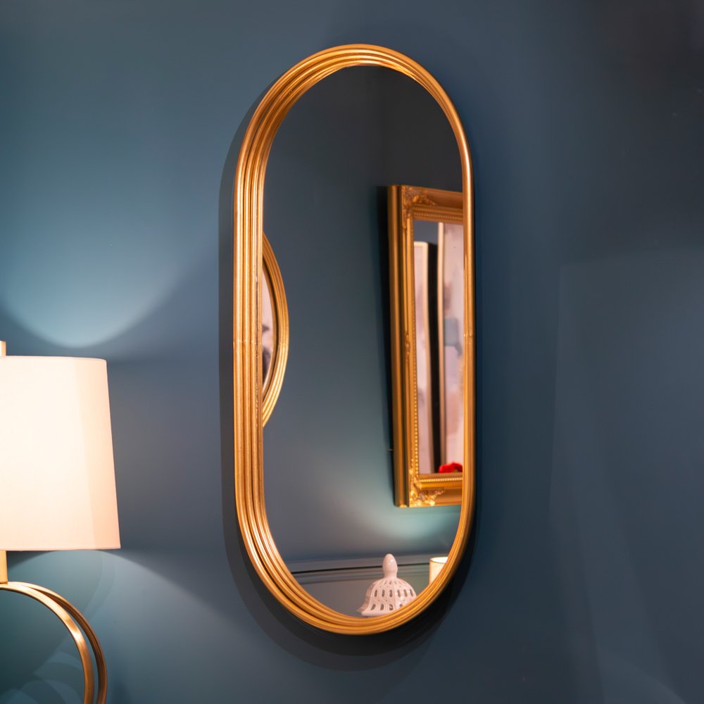 Oblong Mirror 99 x 49cm - Gold 2