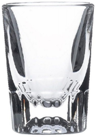 Fluted Shot Lined @ 1oz 2oz 6cl Carton of 12