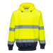 Two-Tone Hooded Sweatshirt, Yellow/Navy