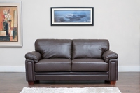 MEMPHIS - BONDED LEATHER - TWO TONE BROWN