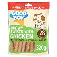 Good Boy Pawsley & Co. Dog Treats - Chewy Twists with Chicken 320g x 5