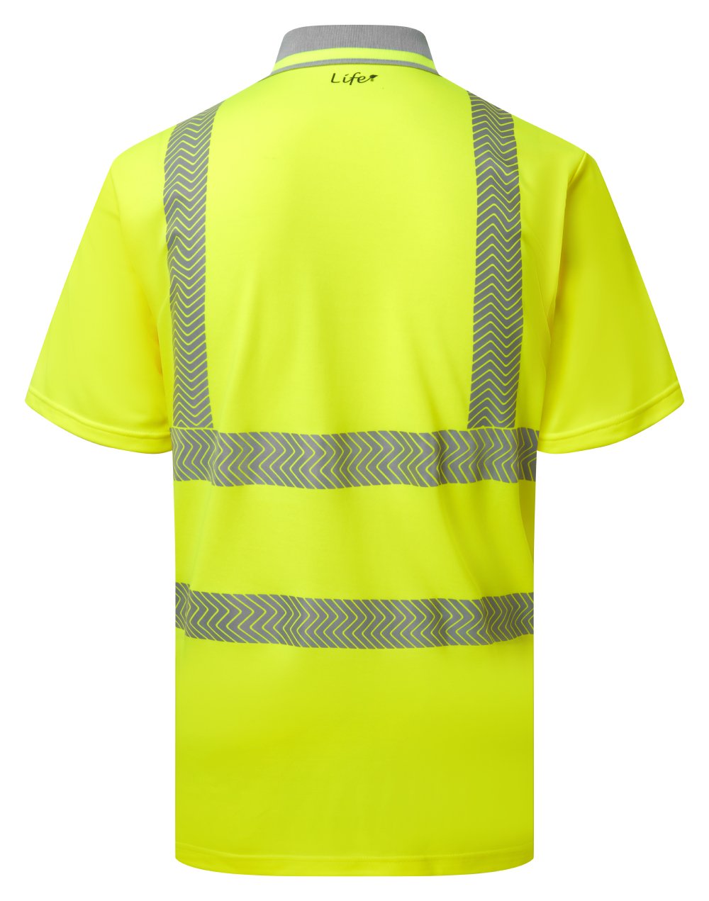 PULSAR&reg; LIFE Men's Hi-Vis Short Sleeve Yellow Polo Shirt
