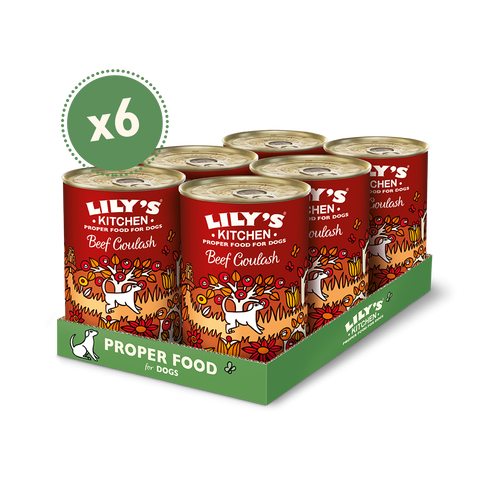 Lilys Kitchen Pet Food DOG Beef Goulash Tin X 6 X 400g cnfoods