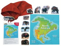 Jigsaw - Animals & Their Continents - North America (16 pieces)