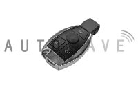 Mercedes-Benz 3 Button Chrome Remote