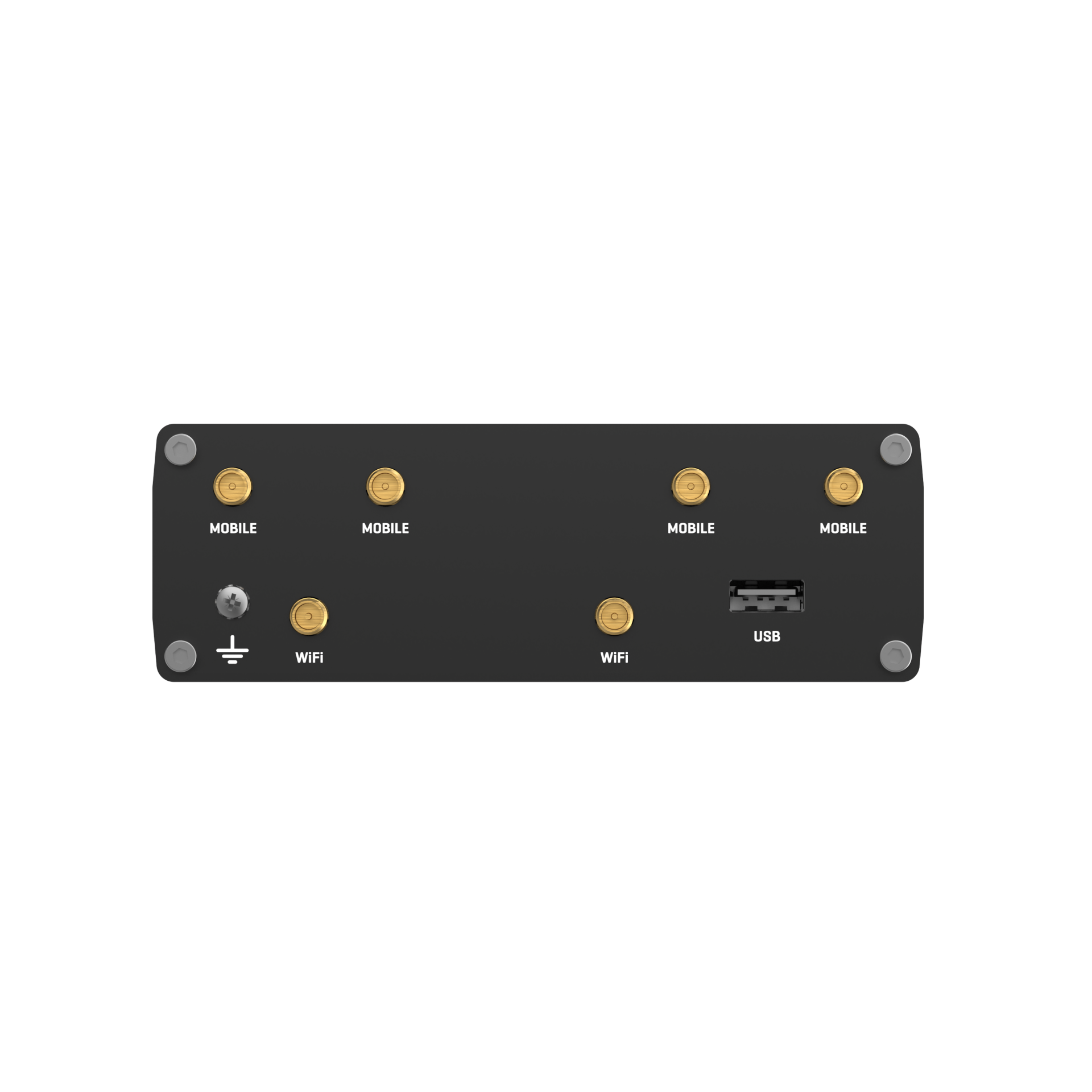 Teltonika RUTM51 showing dual-band Wi-Fi 5 antennas and SIM slots