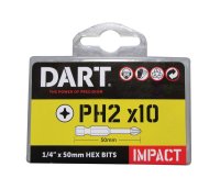 DART PH2 50MM IMPACT DRIVER BIT  PK10