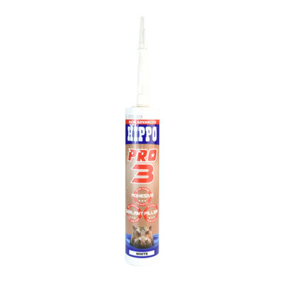 Hippo Pro 3 Filler Sealant and Adhesive White 310ml
