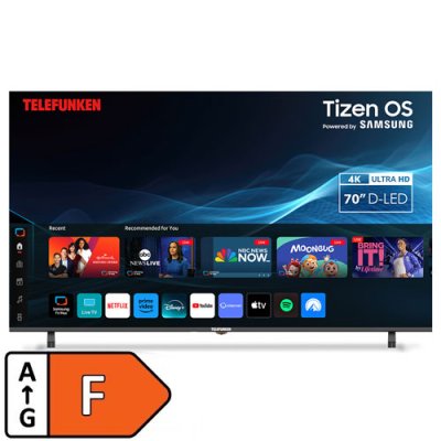 TELEFUNKEN 70" SMART TV 4K TIZEN-OS FRAMELESS | N21-UHD-T70 