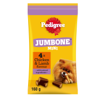 Pedigree Jumbone Mini Chicken and Lamb 4 Sticks 8x160gm DK88F