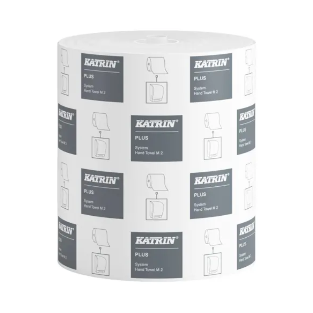 Katrin System Plus Roller Towel White 2Ply 130m x 6 rolls