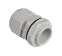 METRIC CABLE GLANDS, IP68, 25mm knock out 10-18mm grey