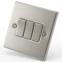 Stainless Steel 3 Gang 2 Way Switch
