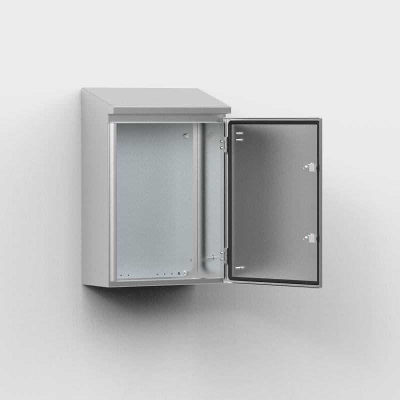 AFS12083 nVent Hoffman Wall mounted, 1200x800x300, Hygienic enclosure, 1-door, with MP, stainless 30