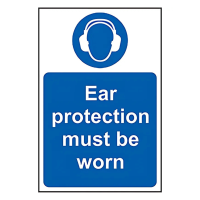 Ear Protection Must Be Worn, RPVS Sign 200 x 300 mm