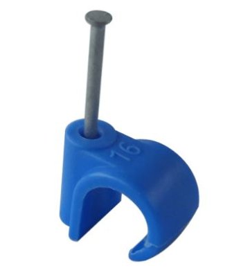 Masonry Nail Pipe Clip 22mm Blue M203