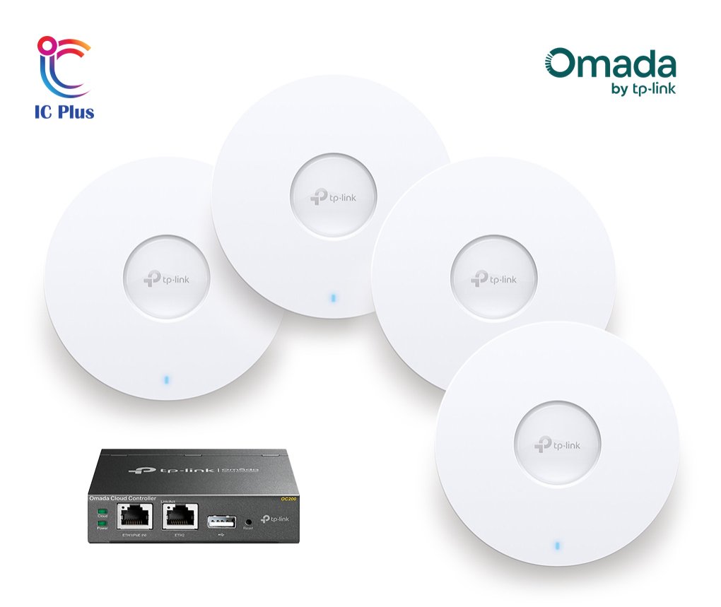 Omada EAP620 HD access point ceiling‑mount kit with OC200 controller