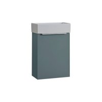 Tucker French Amersham 400mm Wall Mounted Single Door Cloakroom Basin Unit Matt Willow