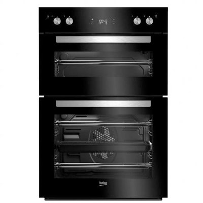 Beko 90cm Multifunctional Double Oven - Black | BDM243BOC