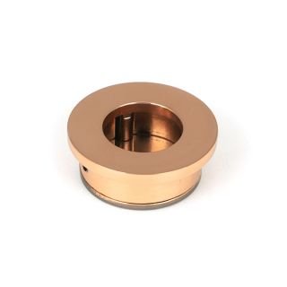 50151 Polished Bronze 34mm Round Finger Edge Pull
