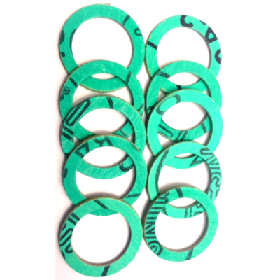 1/2" Green Fiber Washers - 10 Pack