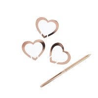 Rose Gold Glass Place Card 5.4cm x 6.5cm - Pack of 10