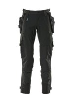 Mascot Full Stretch Trousers Zipped Holster 17031 Black W32.5 L32 82C48