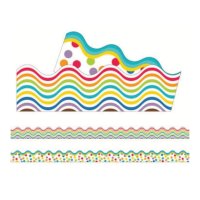 Scalloped Trimmer (Double Sided) - Bright Waves