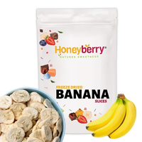 FREEZE DRIED BANANA SLICES 100 GRAMS