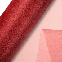 Organza Snow Sheer Roll Burgundy - 29cm x 25m