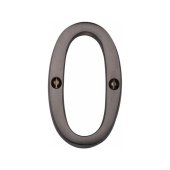 C1560-0-MB - Heritage Brass Numeral 0 Face Fix 76mm (3") Polished Brass Finish