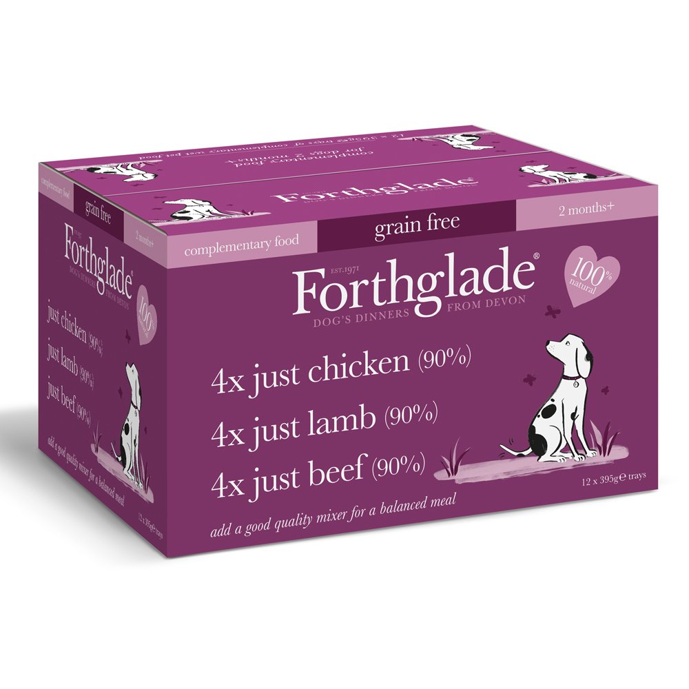 Forthglade Just 90% Meat Grain Free Variety 12x395g
