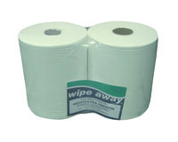 Wipe Away Highextra Wiper Roll White (38x30cm) x 500 sheets x 2 rolls